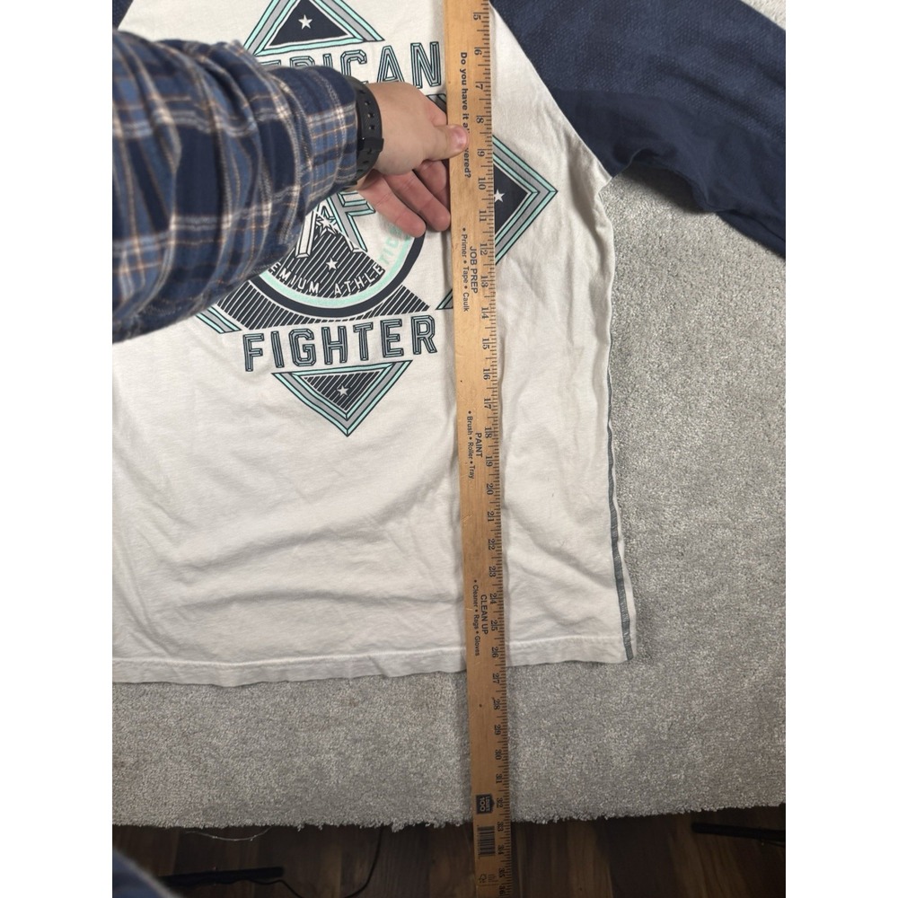 American Fighter Athletics Double Sided Light Weight Hoodie‎ Tshirt Size Medium - Picture 7 of 9